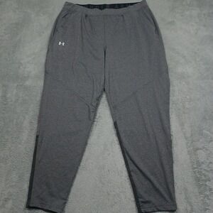 Under Armour Pants Womens Large Gray Lightweight Activewear Pockets Gym Training